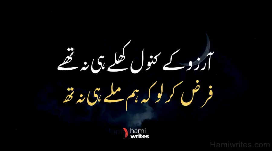 sad poetry in urdu text