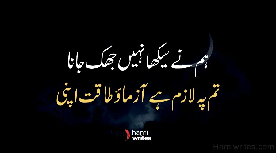 Best Attitude Poetry in Urdu