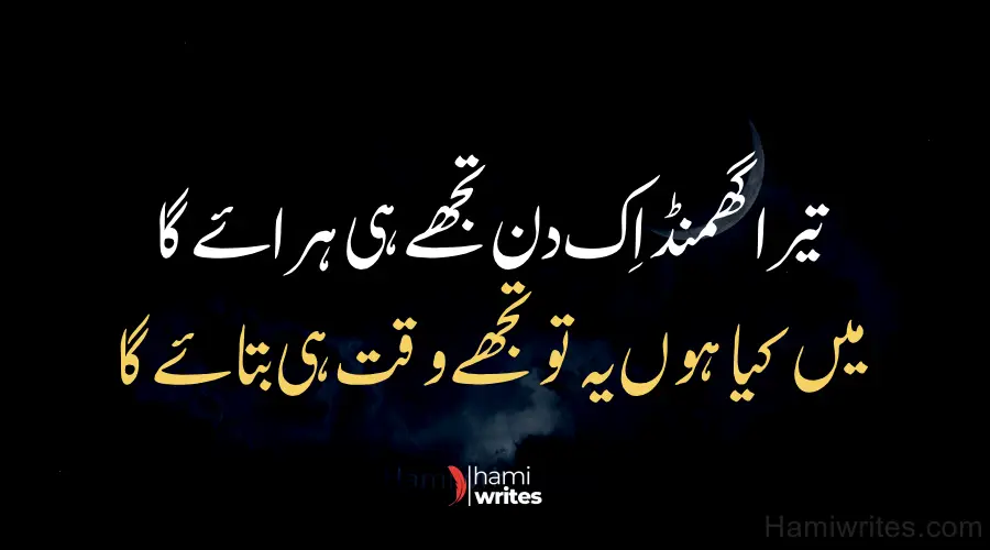 Best Attitude Poetry in Urdu